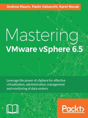 cover image of Mastering VMware vSphere 6.5